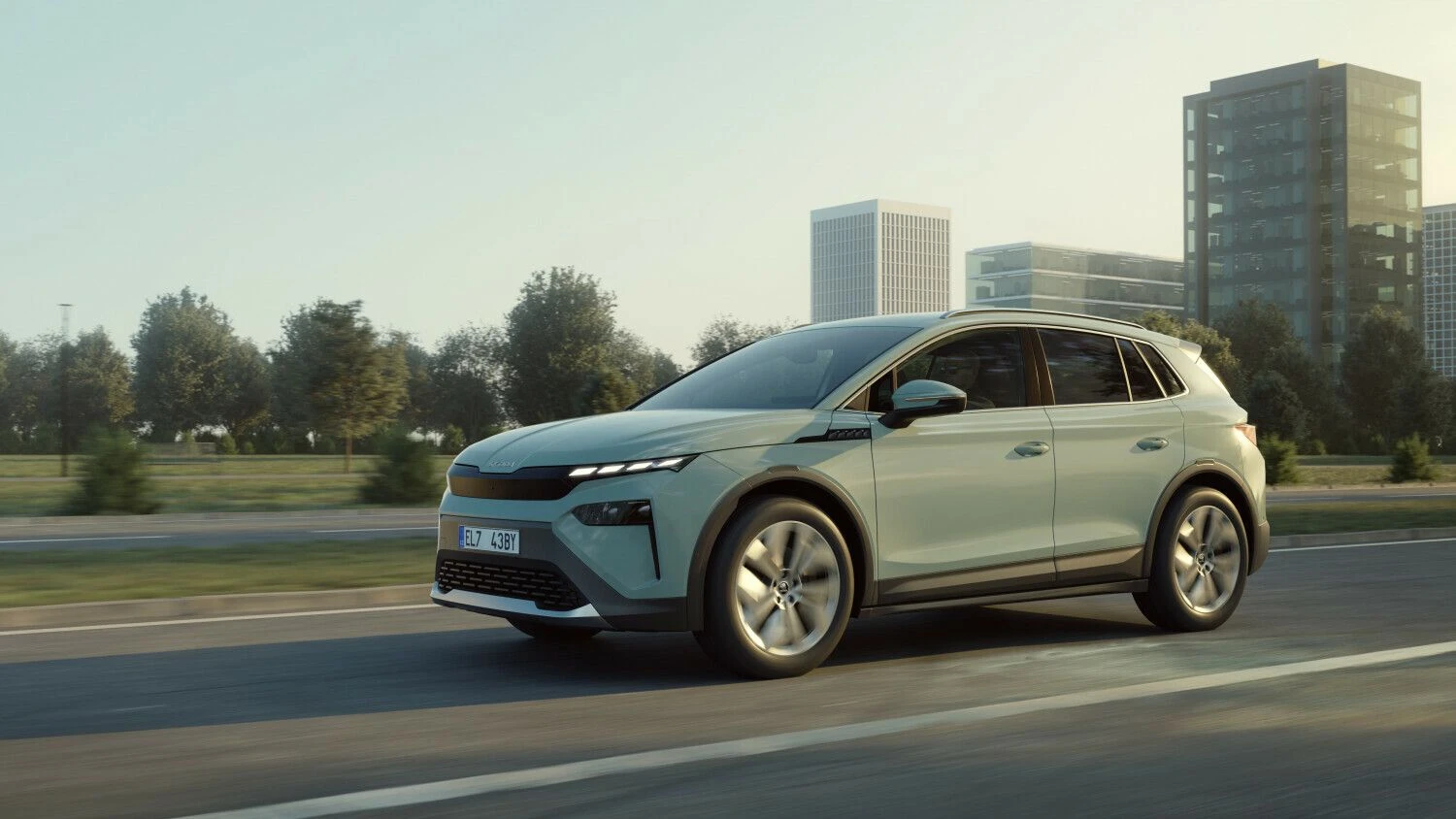 „Elroq“ dizainas yra nuoroda į būsimų „Škodos“ modelių stilistiką. „Škoda Auto“ nuotr.