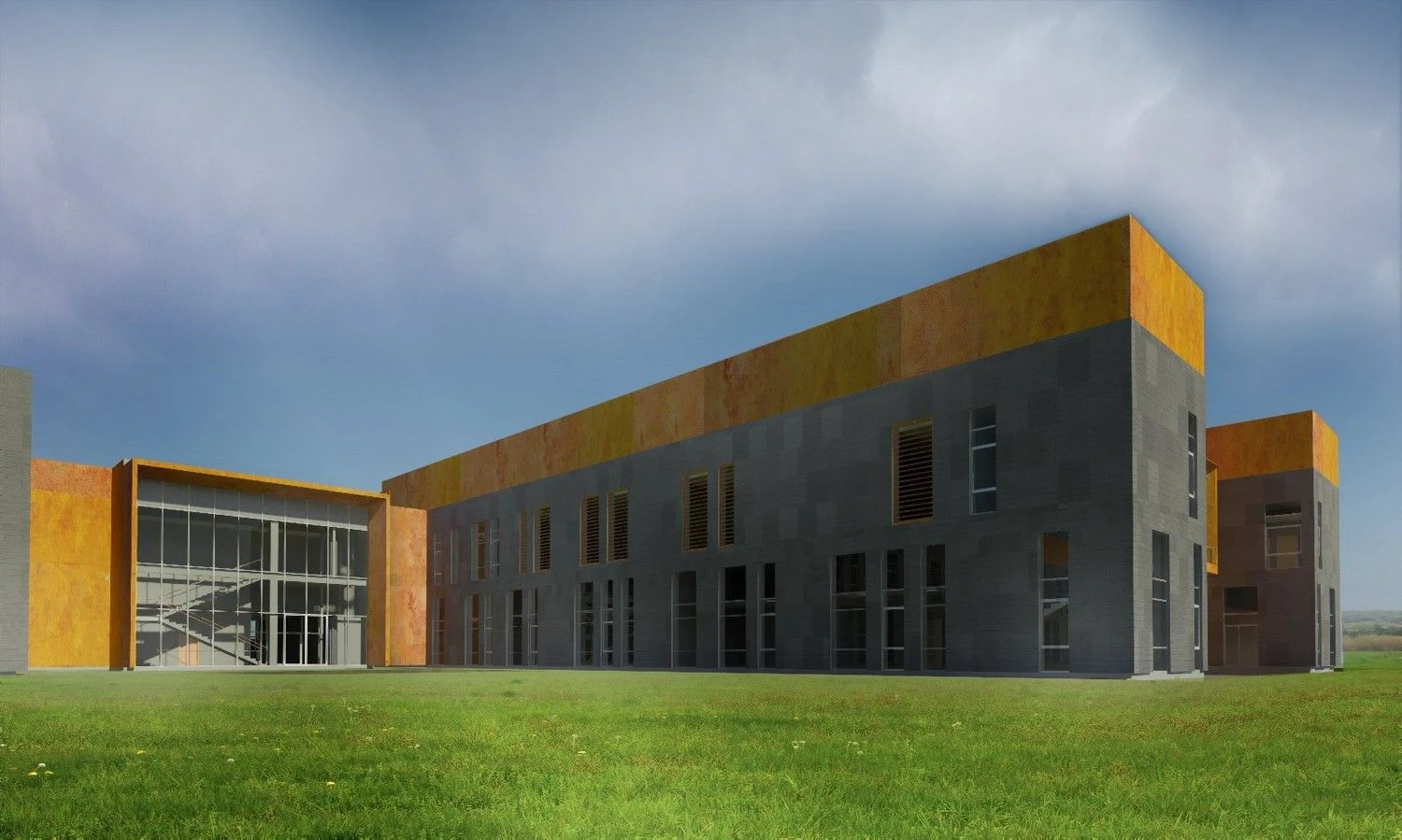 Regiono skrydžių centro vizualizacija. Bendrovės nuotr. 