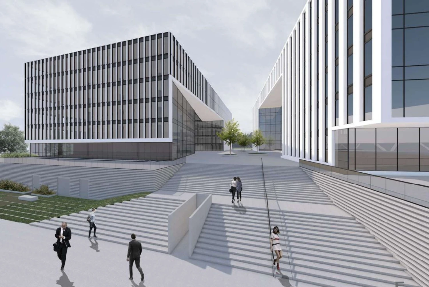 Planuojamas ketvirtasis S7 pastatas. Bendrovės vizualizacija.