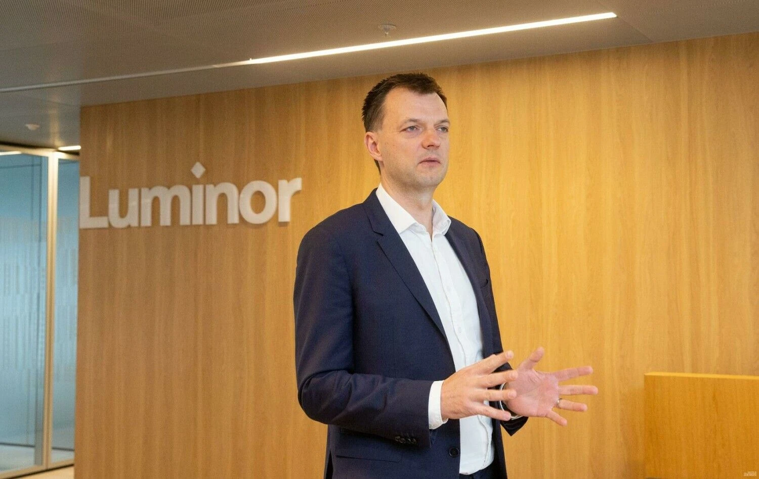 Andrius Načajus, „Luminor Bank AS“ Lietuvos skyriaus vadovas. Juditos Grigelytės (VŽ) nuotr.