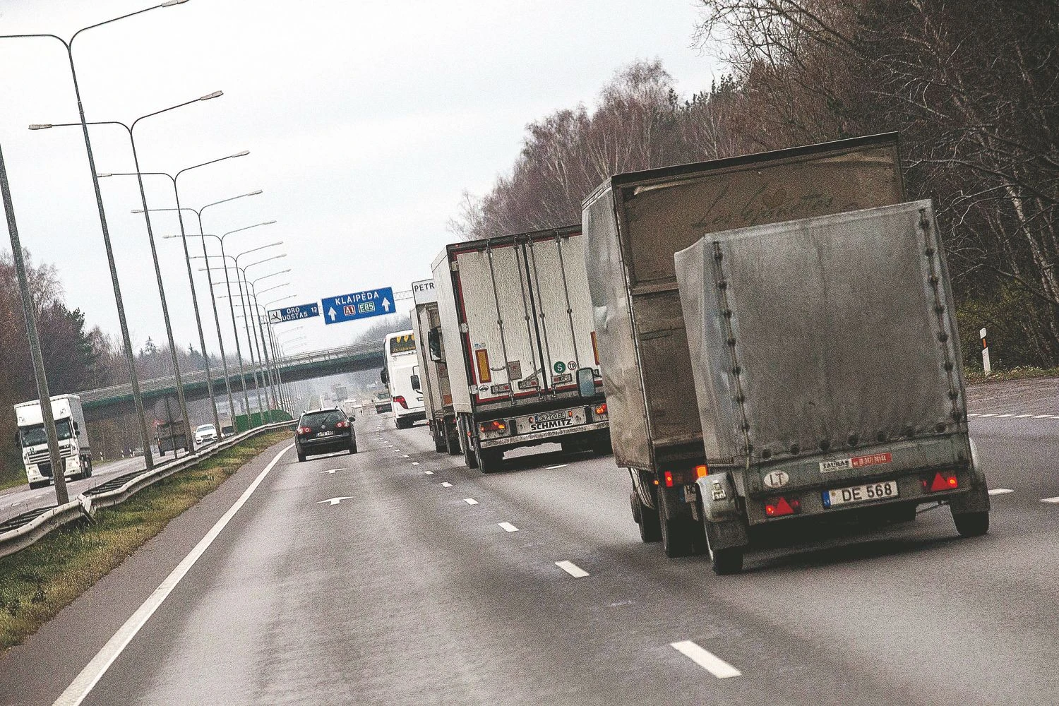 Vežėjai aktyviai registruojasi į Migracijos departamento paskelbtą baltąjį sąrašą, į kurį patekusios įmonės galės paprasčiau įdarbinti užsieniečius.  Juditos Grigelytės (VŽ) nuotr.