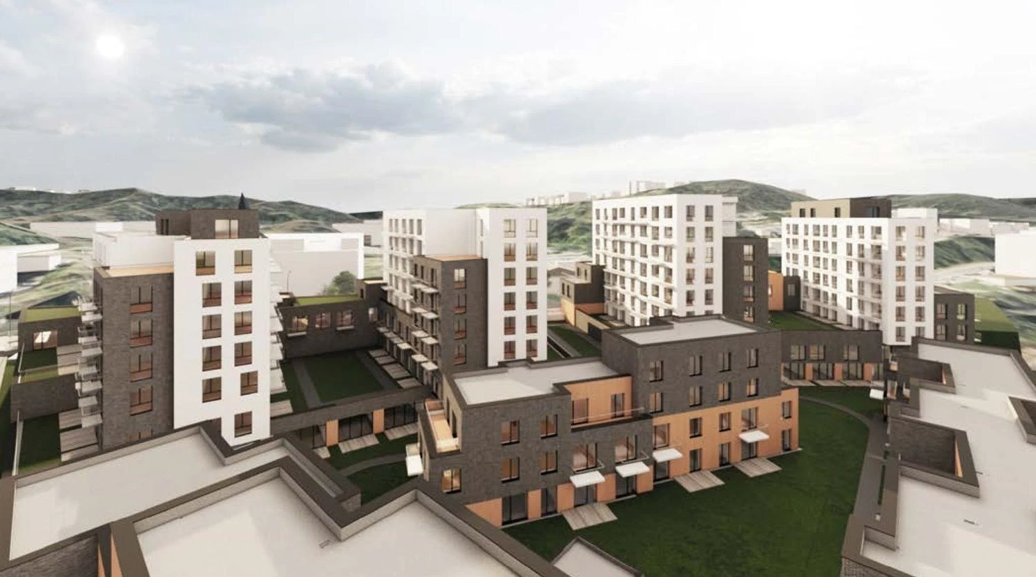 Bendrovės vizualizacija.