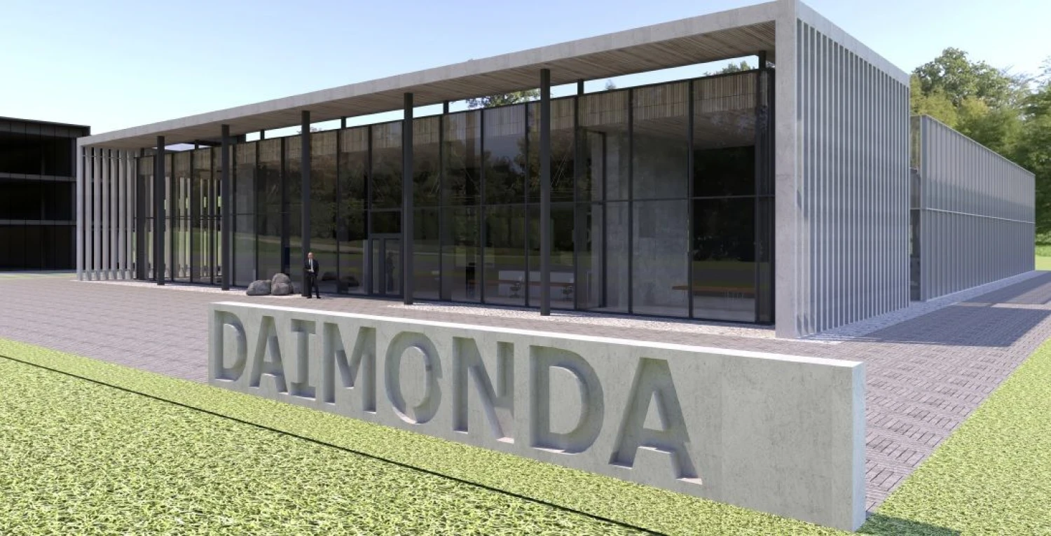 Projektuojamas „Daimondos“ prekybos centras. UAB „Nebrau“ vizualizacija.