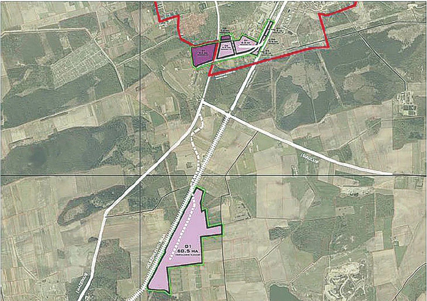 Akmenės LEZ užima 98,6 ha, teritorija sudaryta iš 8 sklypų. Siūlomų sklypų dydis nuo 1 ha iki 60 ha. Akmenės raj. savivaldybės iliustracija