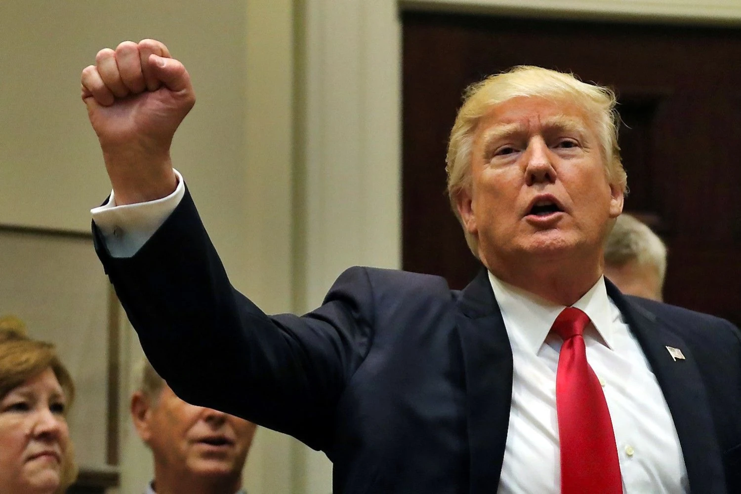 Donaldas Trumpas, JAV prezidentas, pateikė mokesčių reformos projektą, kuris yra vadinamas didžiausiu mokesčių sumažinimu Amerikos istorijoje. Carloso Barrios („Reuters“ / „Scanpix“) nuotr.