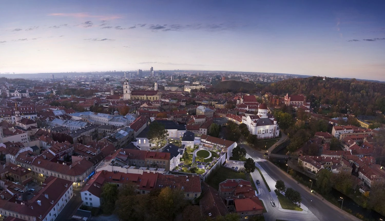 Bendrovės vizualizacija.