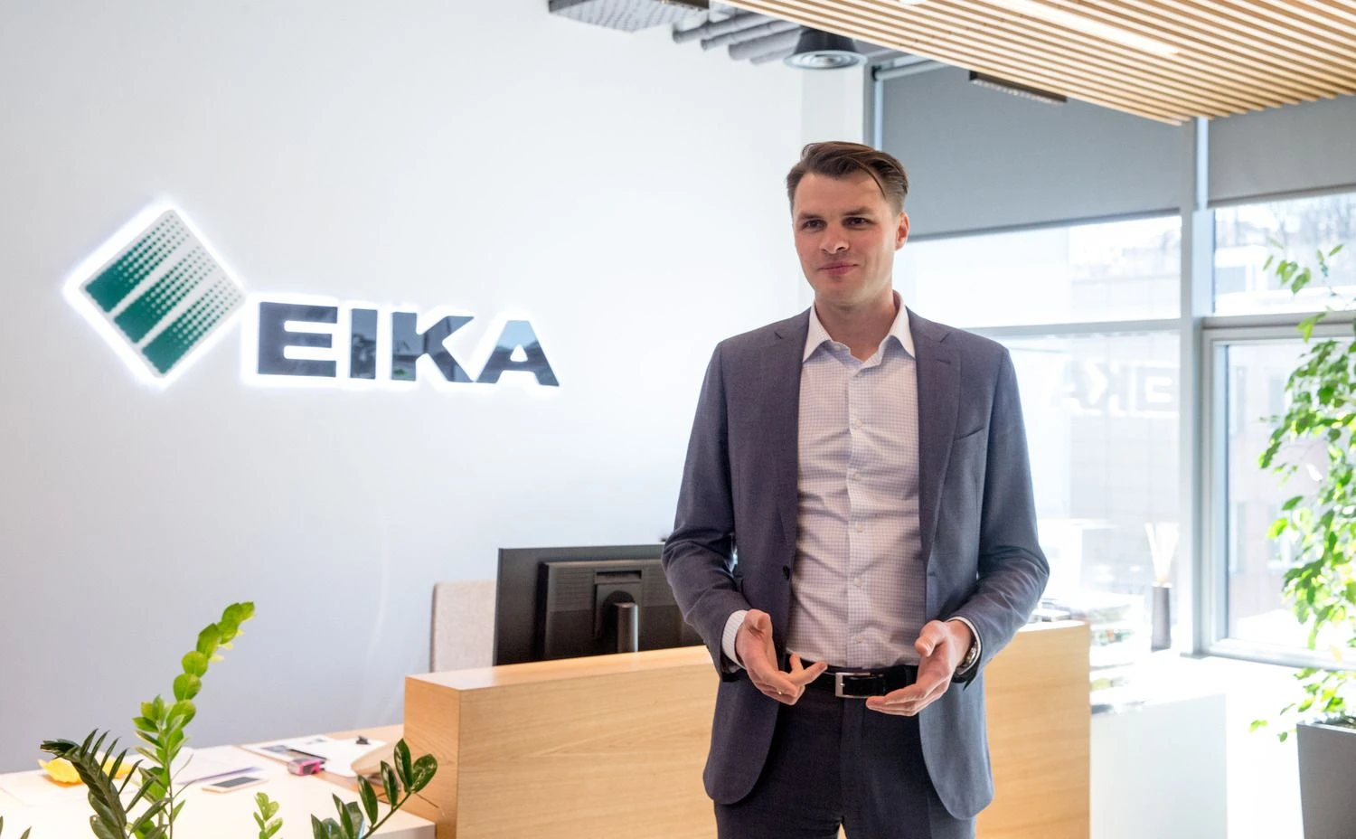 Domas Dargis, nekilnojamojo turto plėtros ir statybos grupės „Eika“ vadovas. Juditos Grigelytės (VŽ) nuotr.