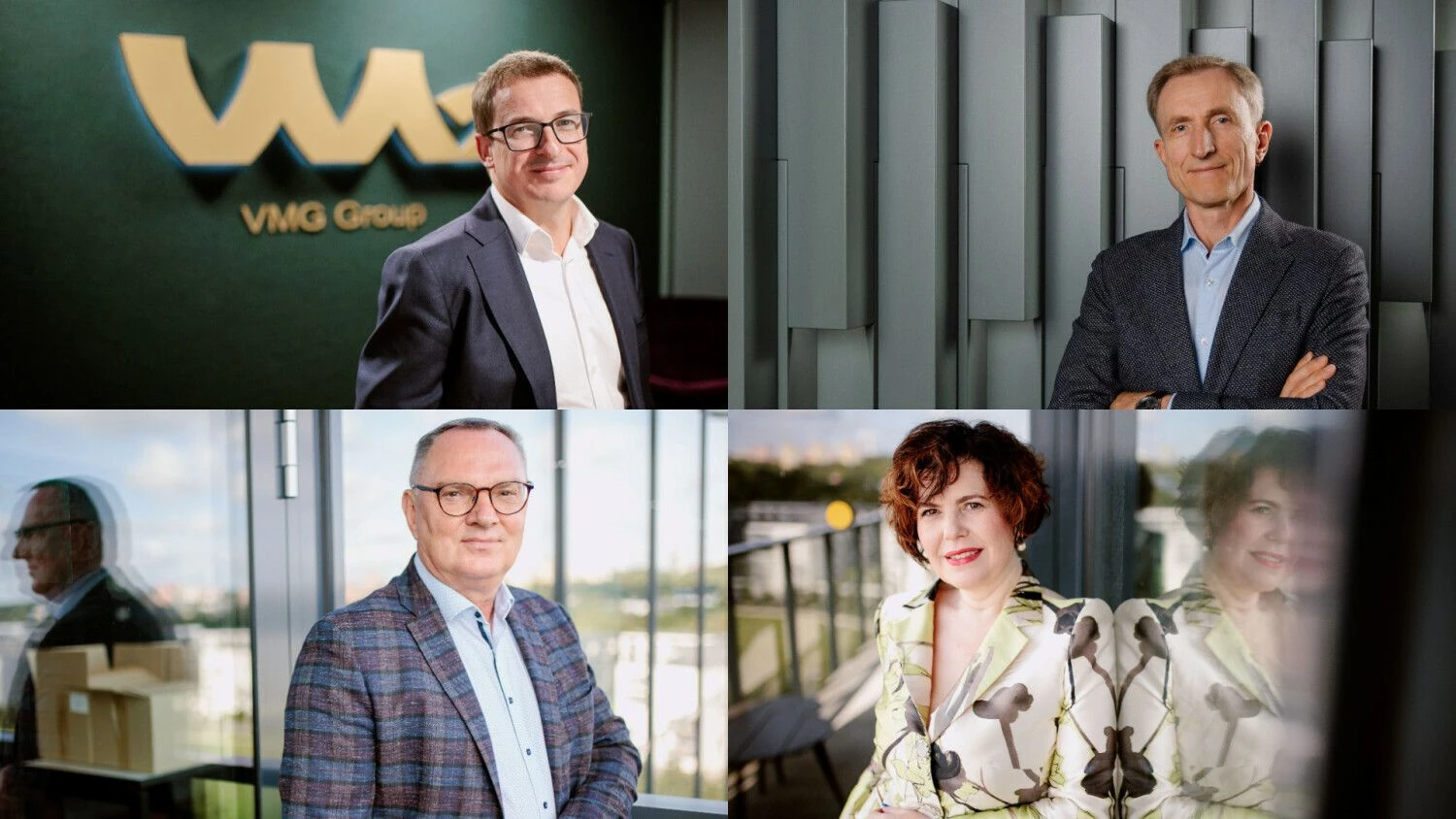 Antanas Sagatauskas, Vytenis Kudinskas, Esfira Zaslavskaite, Sigitas Paulauskas (nuo viršaus iš kairės į dešinę). VŽ koliažas.