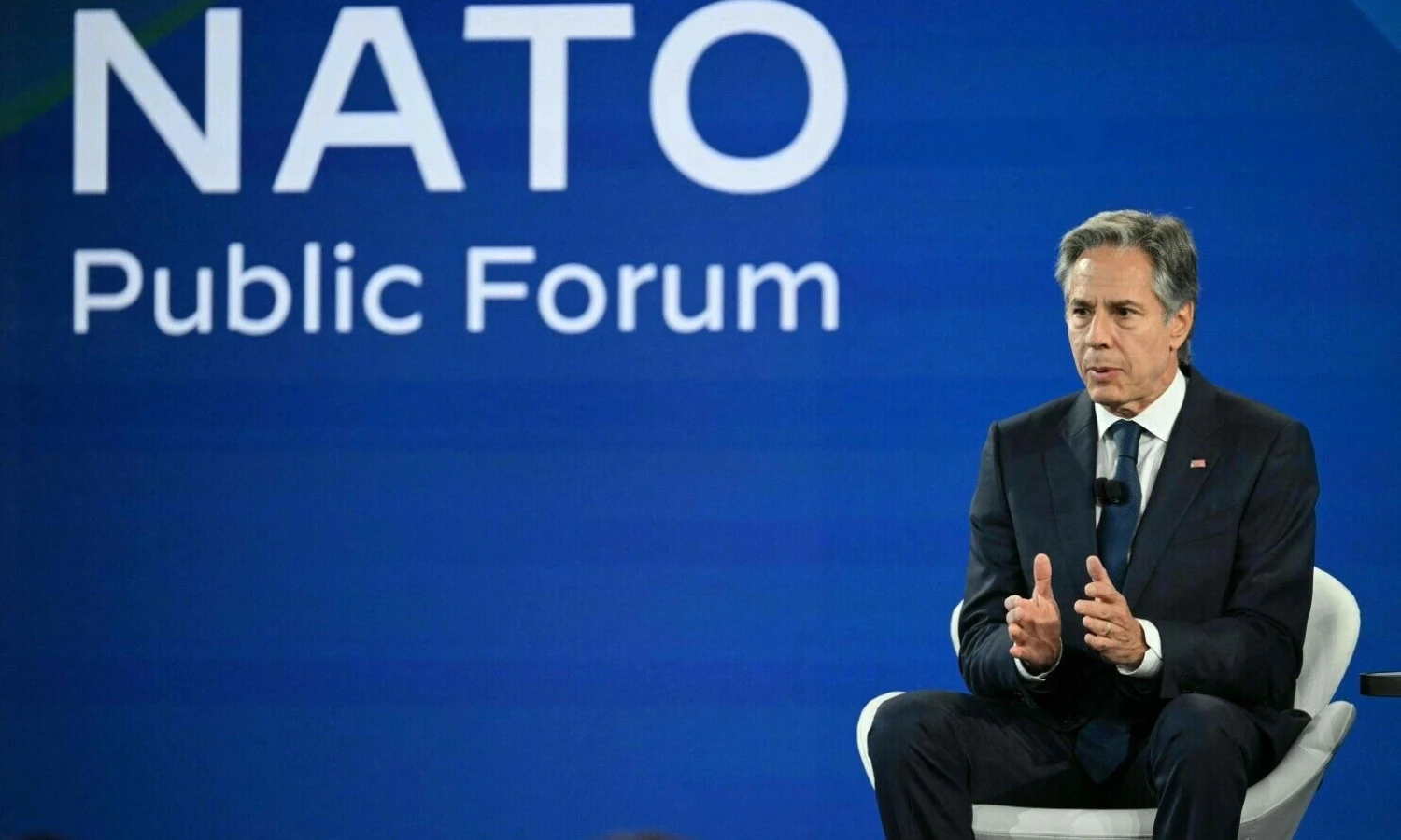 Antony Blinkenas, JAV valstybės sekretorius. Drew Angererio (AFP / „Scanpix“) nuotr.