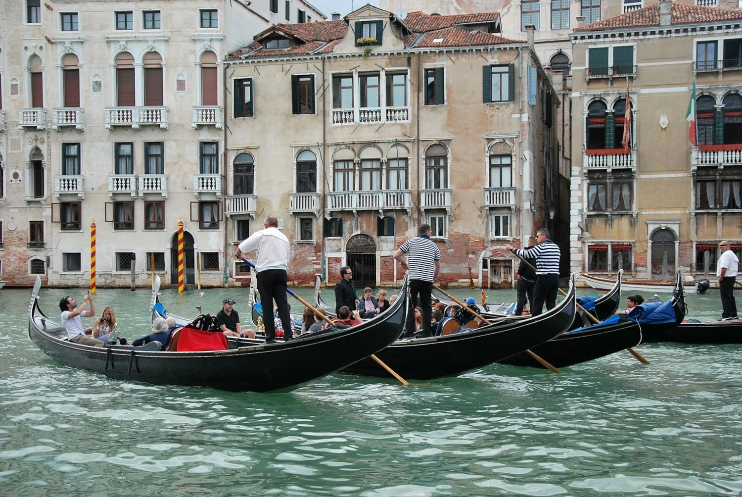 Venecijos gondolos. Beatričės Laurinavičienės (VŽ) nuotr.