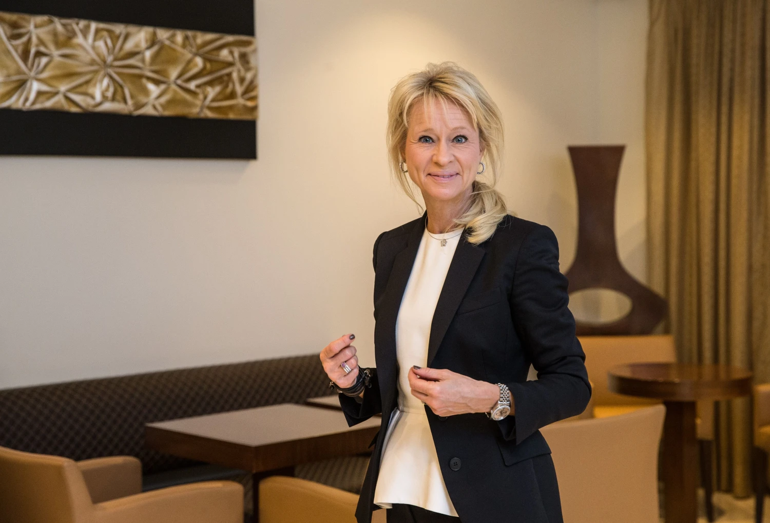 Annika Falkengren, SEB grupės prezidentė. Juditos Grigelytės (VŽ) nuotr.