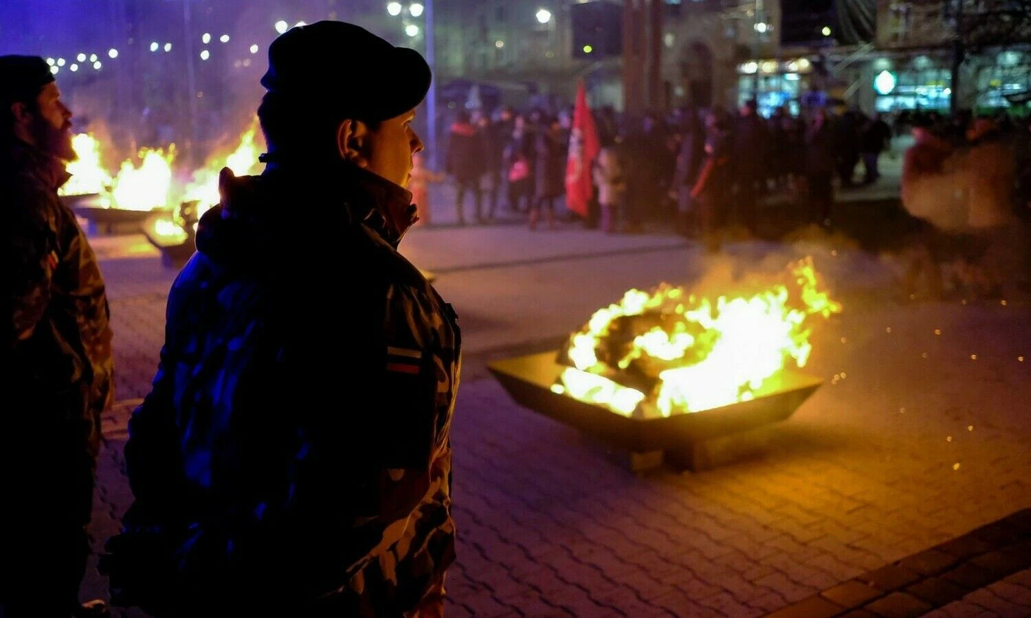 Atminimo laužai Nepriklausomybės aikštėje Vilniuje. Juditos Grigelytės (VŽ) nuotr.