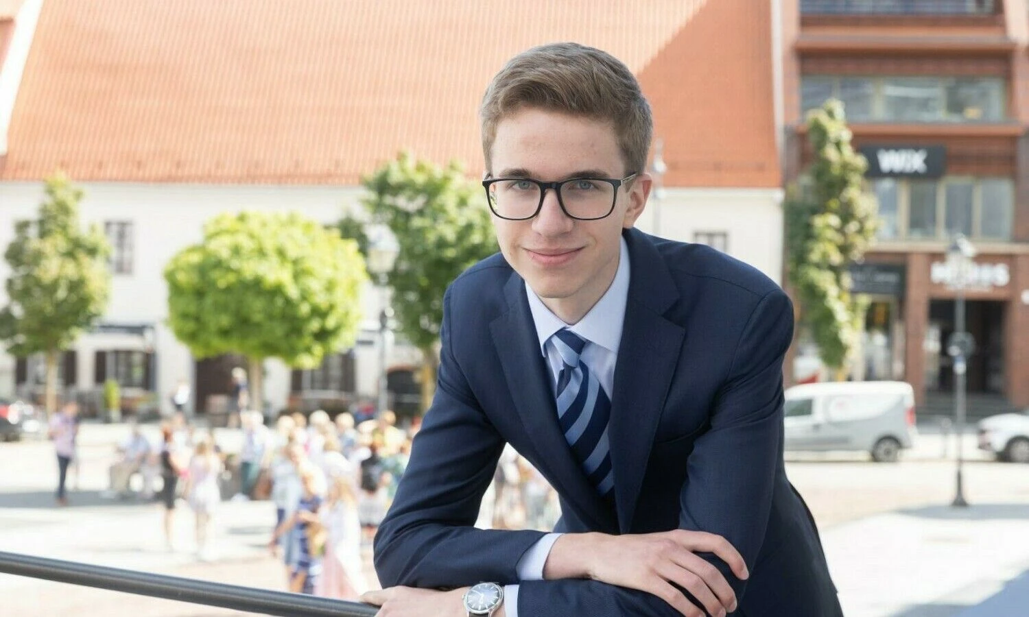 Matas Baliukonis, Vilniaus jėzuitų gimnazijos paramos fondo direktorius. Juditos Grigelytės (VŽ) nuotr.