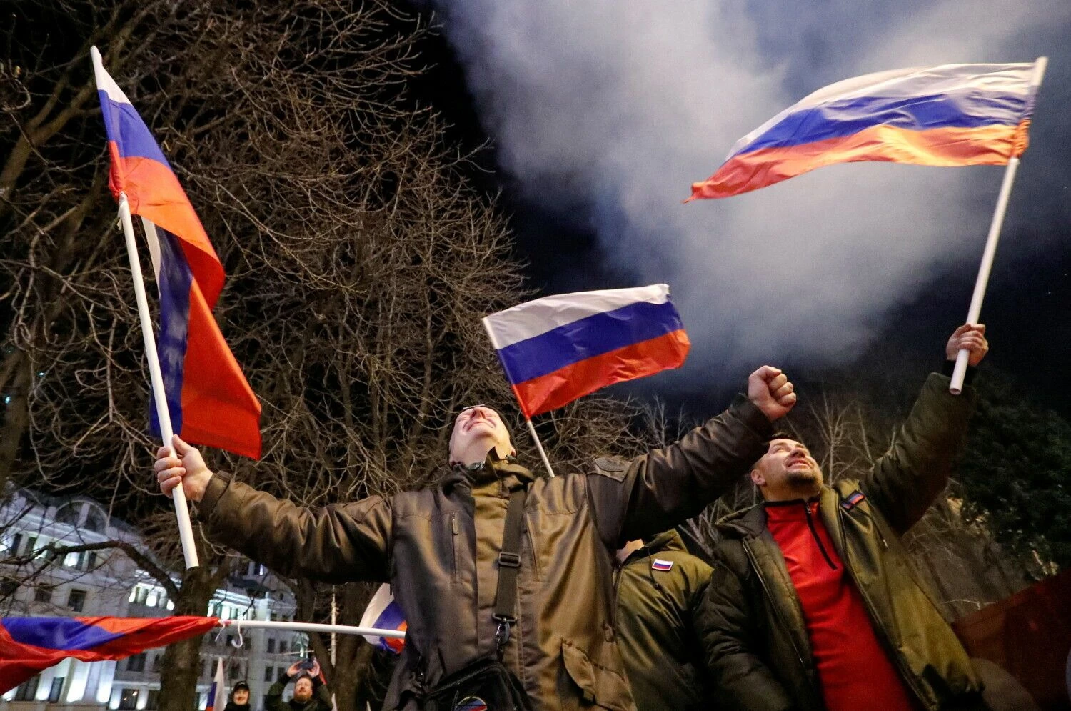 Pirmadienio naktis Donecke. („Reuters“ / „Scanpix“) nuotr.