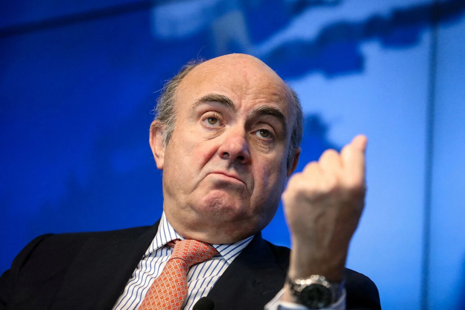 Luisas de Guindosas, Europos centrinio banko pirmininko pavaduotojas. Brendano McDermido („Reuters“) nuotr.