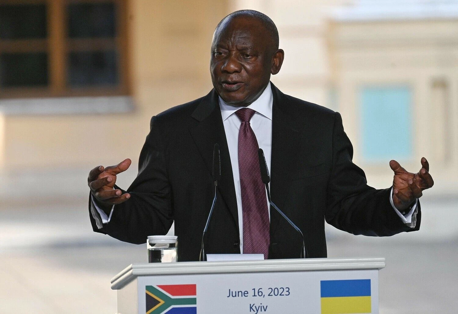 Cyrilas Ramaphos, PAR Prezidentas. Sergei Supinsky (AFP/„Scanpix“) nuotr.