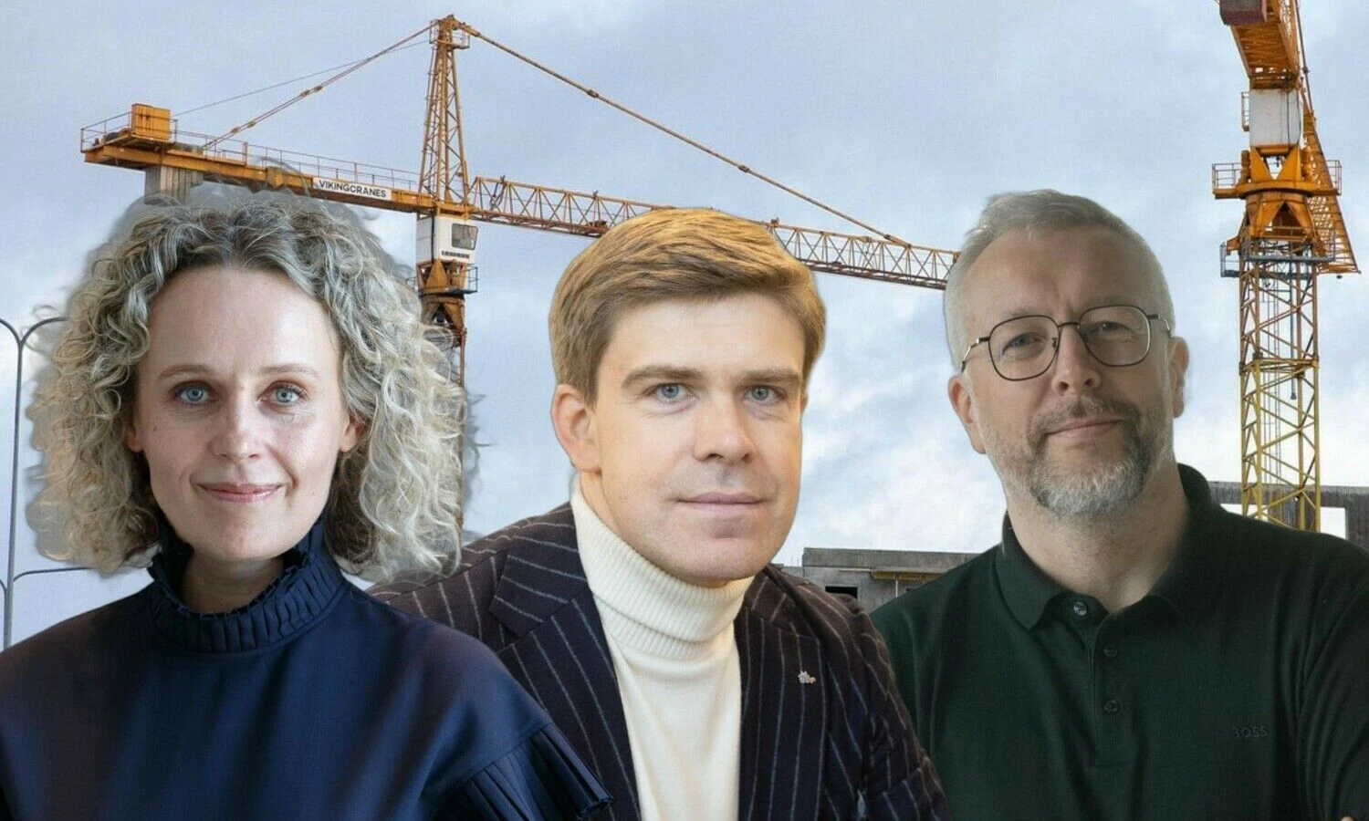 S. Survilaitė, UAB „Darnu Group“ vadovė, M. Statulevičius, Lietuvos nekilnojamojo turto plėtros asociacijos prezidentas, J. Baltaduonis, „AeroCity Group“ vadovas. VŽ koliažas.