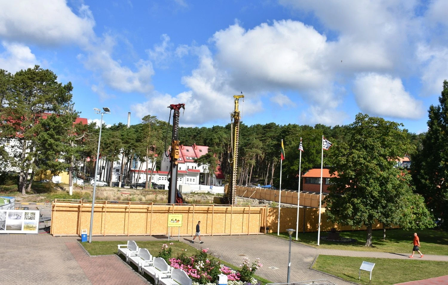 „Agilos“ statybų aikštelė. Neringos savivaldybės nuo