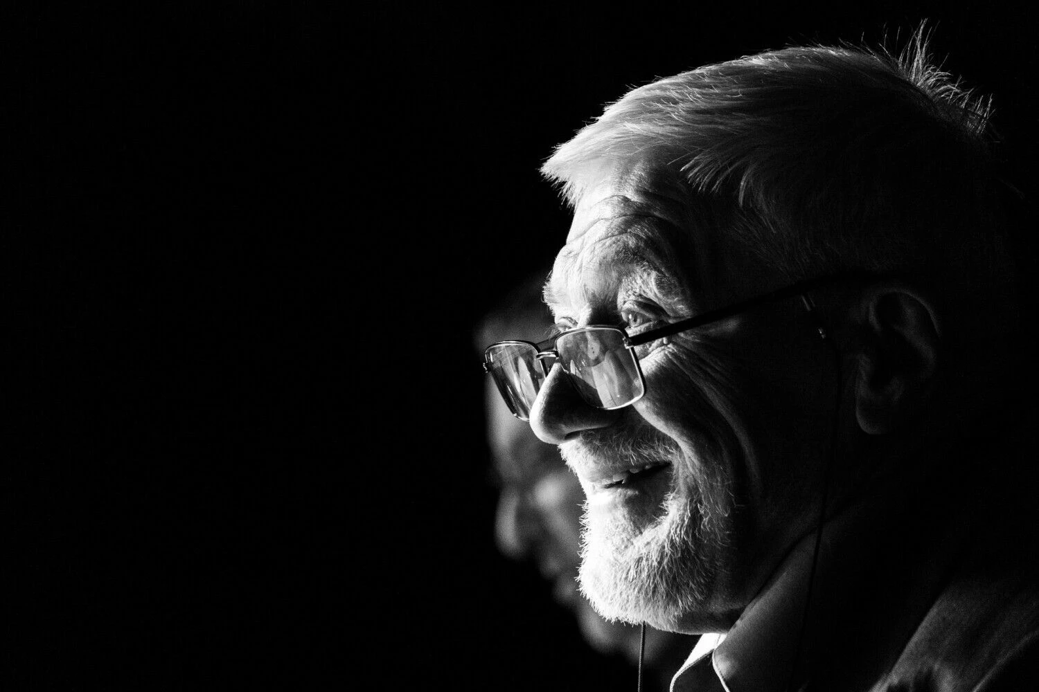 Jonas Vaitkus repetuojant spektaklį „Tėtis“. Arturo Svorobovičiaus nuotr.