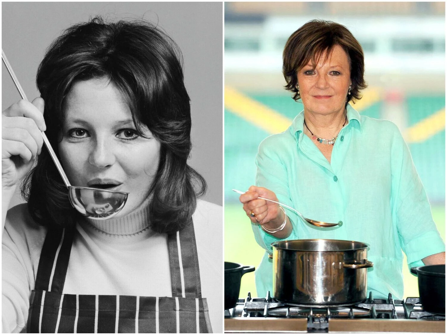 Britų virtuvės šefė Delia Smith. VŽ fotokoliažas.