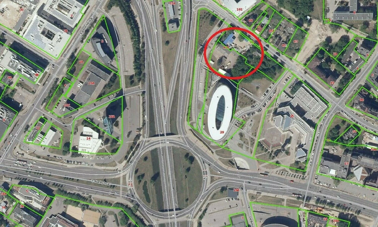 Projekto vieta. Regia atvaizdas.