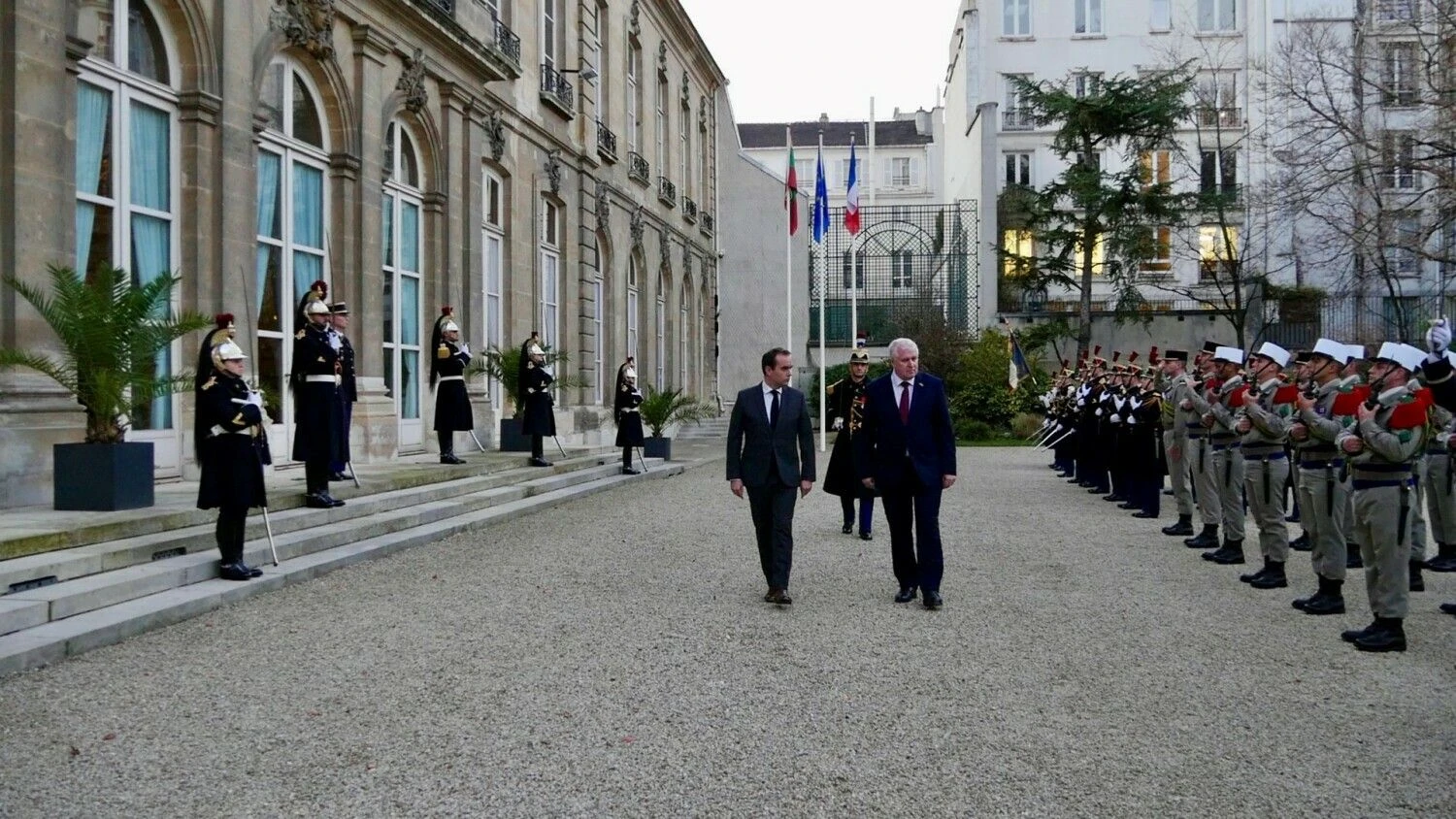 Prancūzijos ir Lietuvos gynybos ministrai. KAM nuotr.