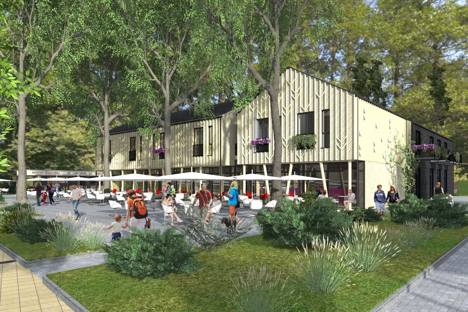 UAB „Aketuri architektai“ vizualizacija. 
