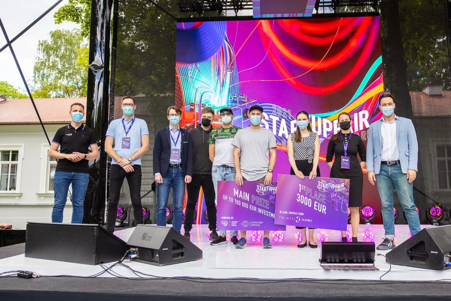 „Startup Fair“ konkurso nugalėtojai. Organizatorių nuotr.