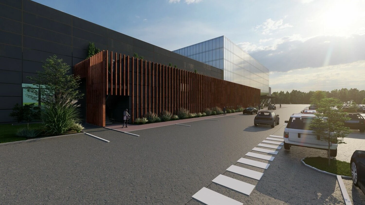 Įmonės vizualizacija.