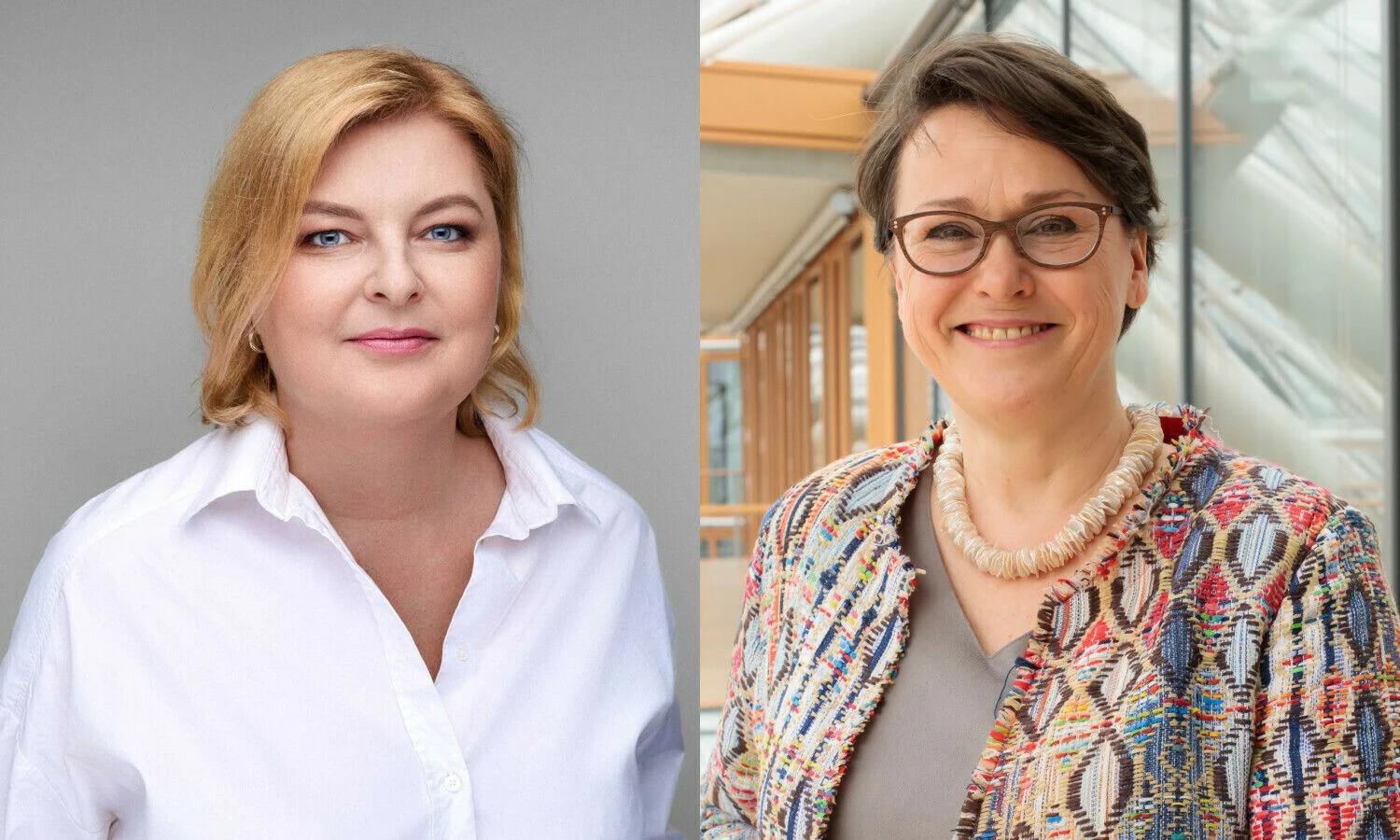 Iš kairės: Giedrė Blazgienė, „Mano banko“ generalinė direktorė, Marjut Falkstedt, EIF generalinė direktorė. VŽ koliažas