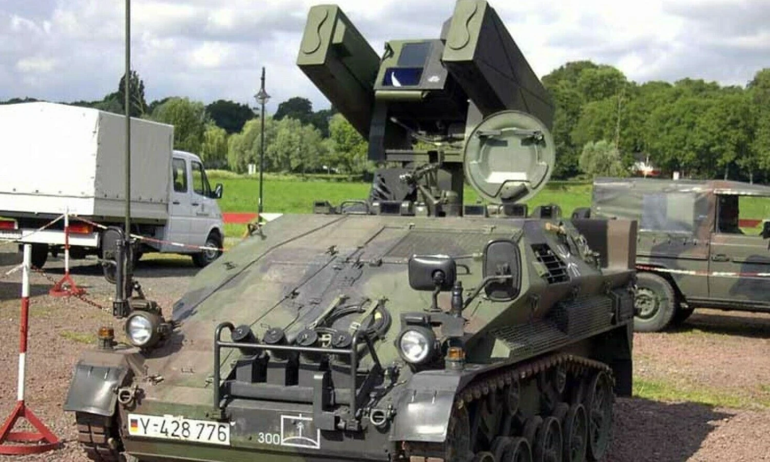 Trumpojo nuotolio oro gynybos sistema „Ozelot“. „Wikimedia Commons“ nuotr.