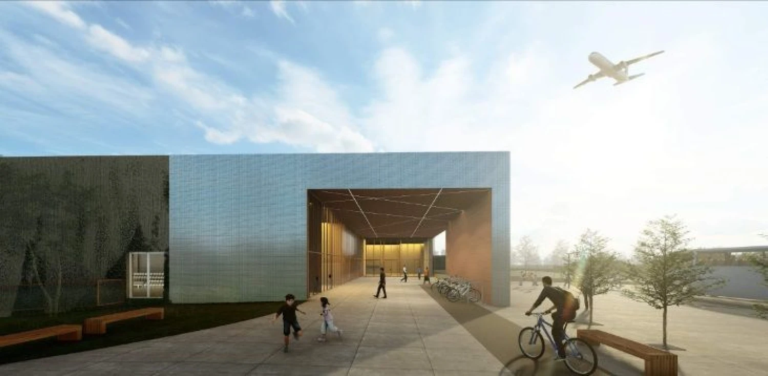 Projektuojama ledo arena. „Projektų rengimo centro“ ir „Tikslios formos“ vizualizacija.