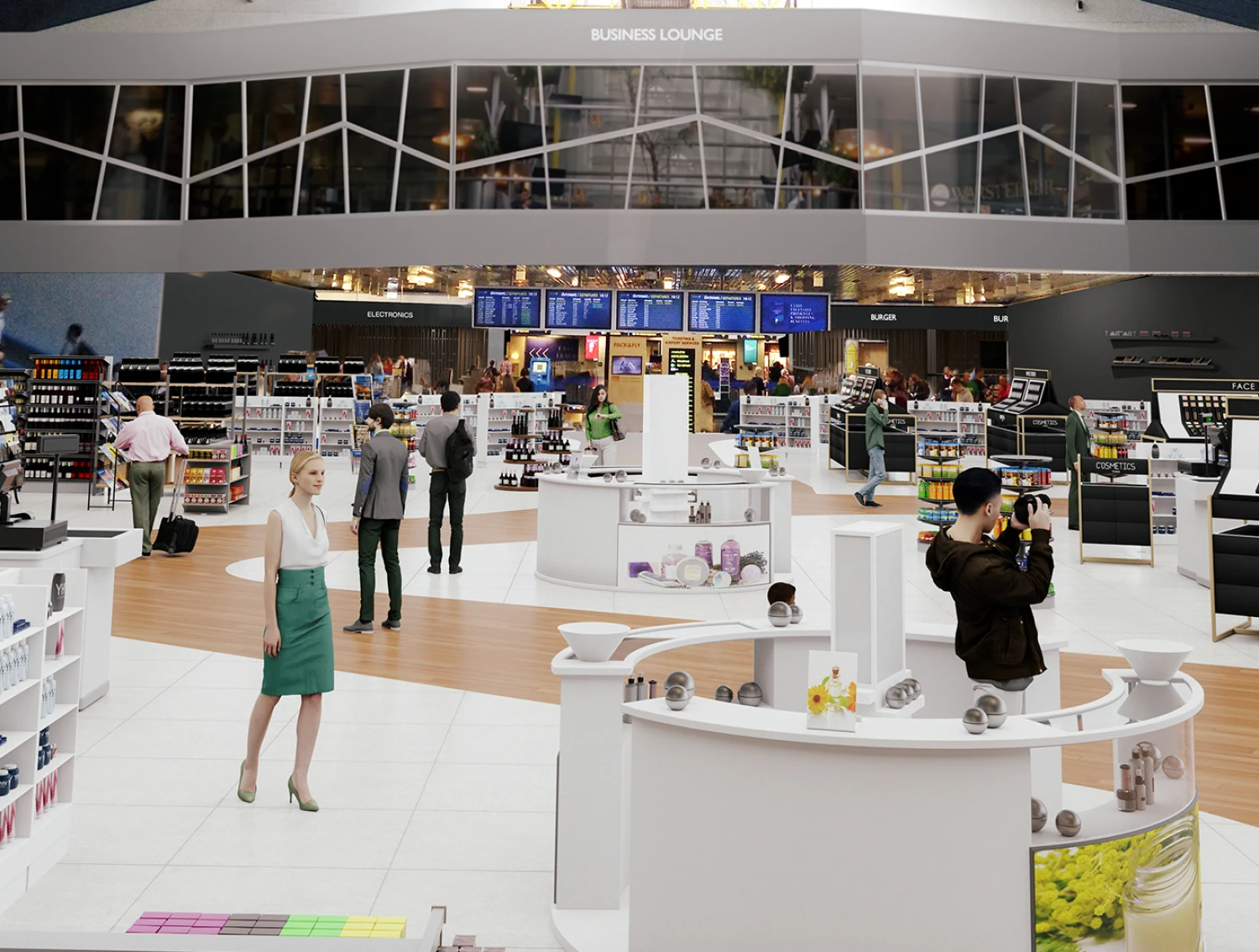 Naujojo Vilniaus oro uosto terminalo vizualizacija. LTOU nuotr.