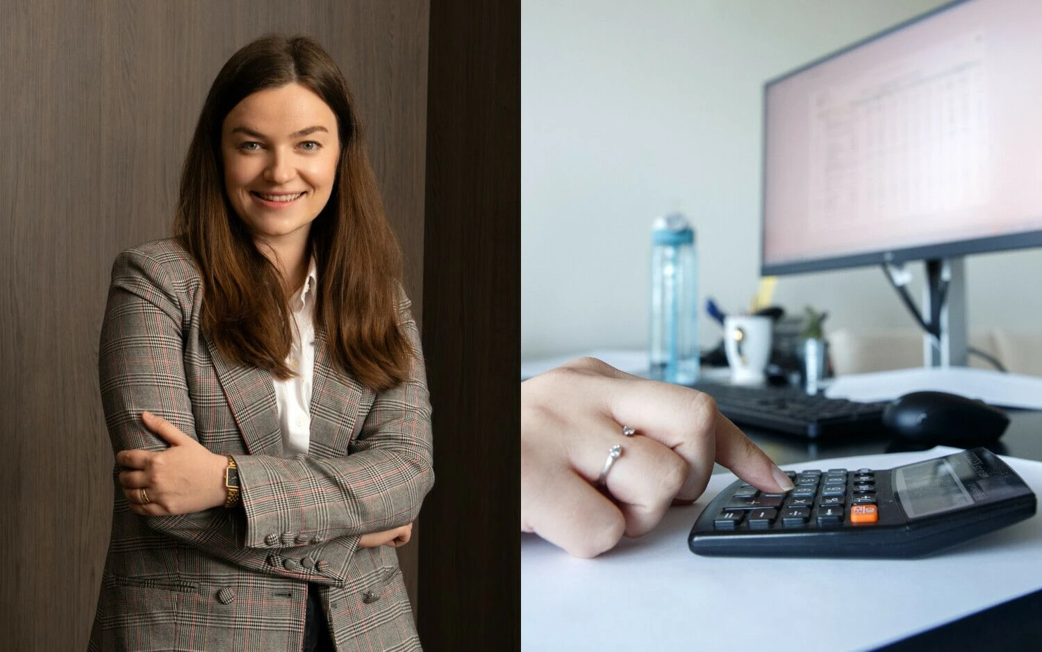 Ieva Kaukėnė, bendrovės „Buhalterės.lt“ vykdomoji direktorė. VŽ koliažas.