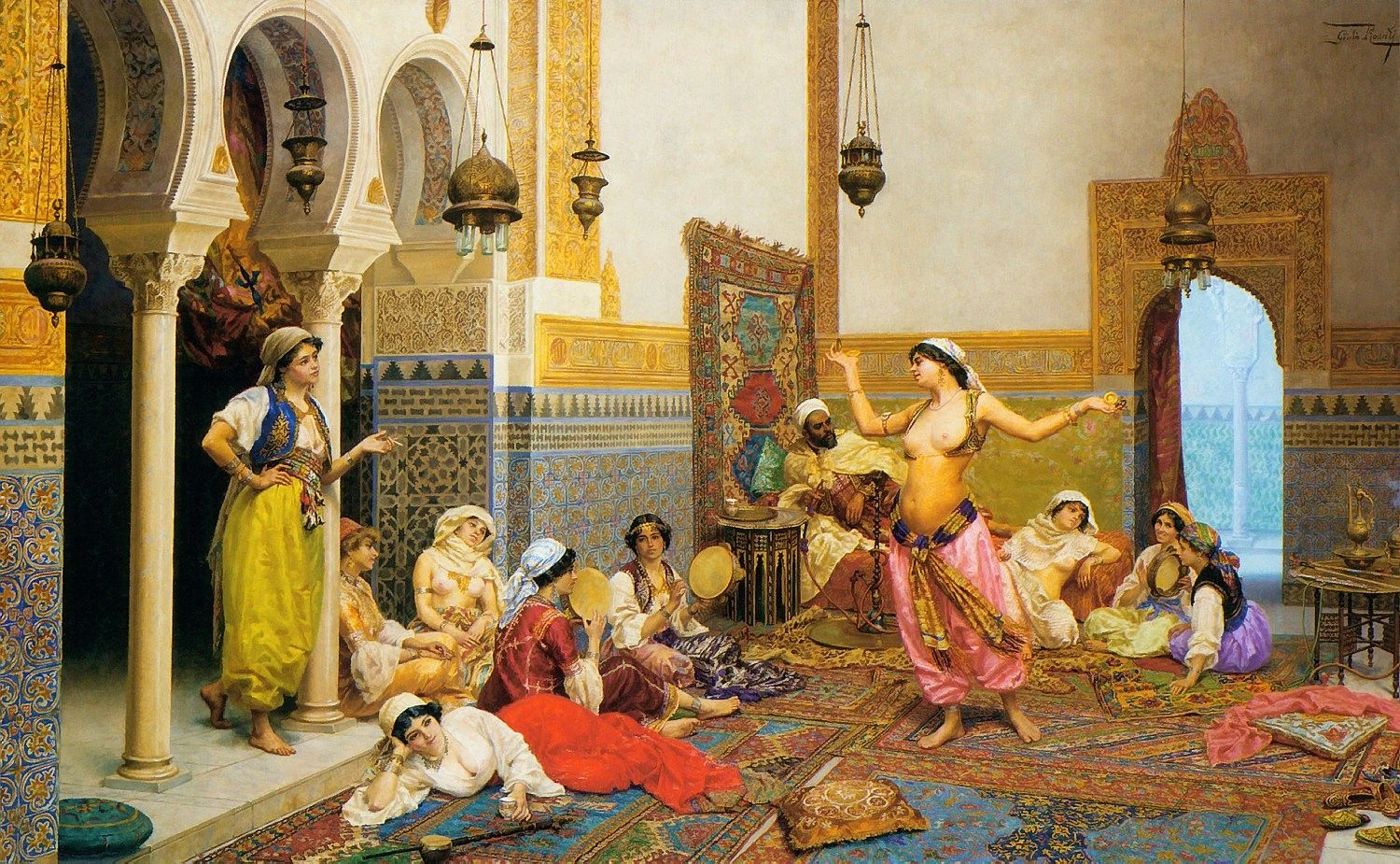 Giulio Rosati paveikslas „Haremo šokis“. 