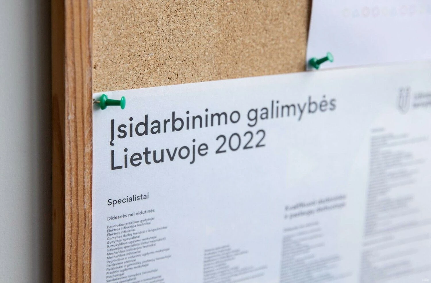 Užimtumo tarnybos klientų aptarnavimo skyrius Vilniuje. Juditos Grigelytės (VŽ) nuotr.