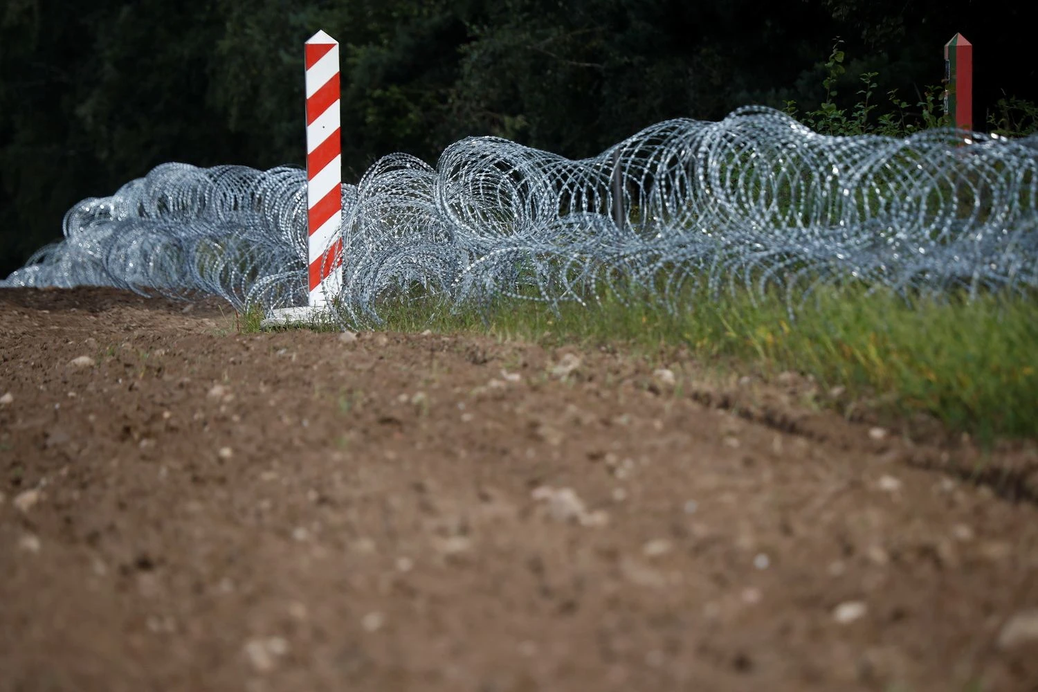 Lenkijos – Baltarusijos pasienis. „Reuters“ / „Scanpix“ nuotr. 