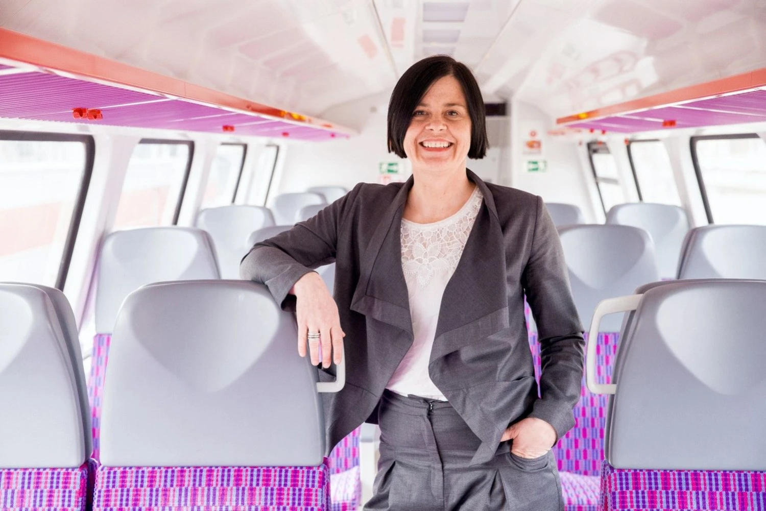 Irena Jankutė-Balkūnė, „Lietuvos geležinkelių“ (LG) personalo direktorė, teigia, kad aktyvus rūpestis darbuotojais yra kiekvienos tvarumą akcentuojančios įmonės prioritetas. Juditos Grigelytės (VŽ) nuotr.
