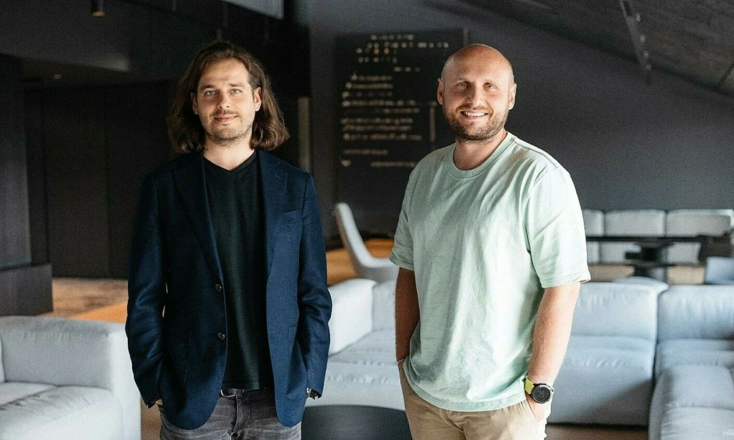 Eimantas Sabaliauskas (kairėje) ir Tomas Okmanas, „Nord Security“ bendraįkūrėjai. Įmonės nuotr.