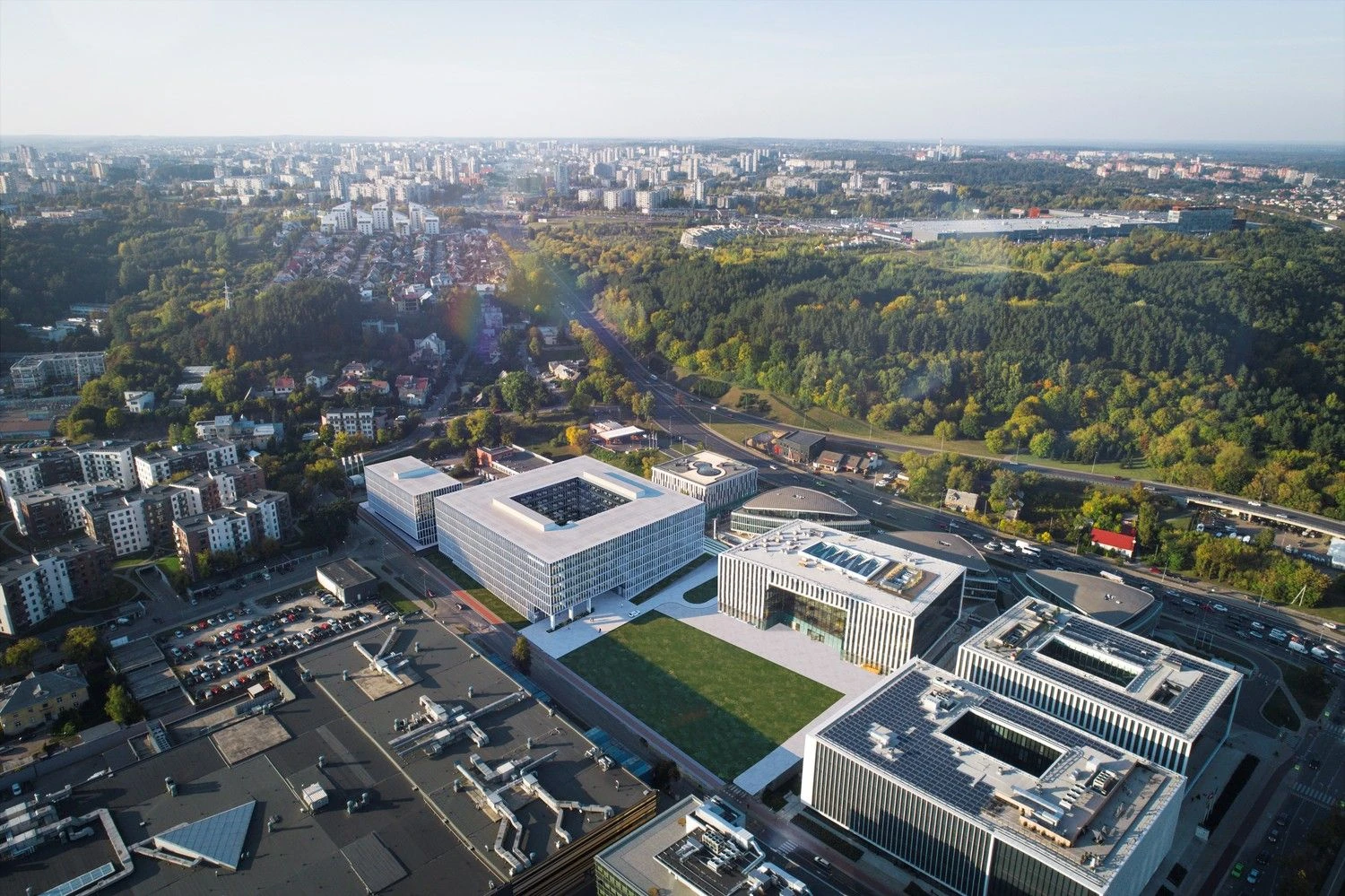 Bendrovės vizualizacija.