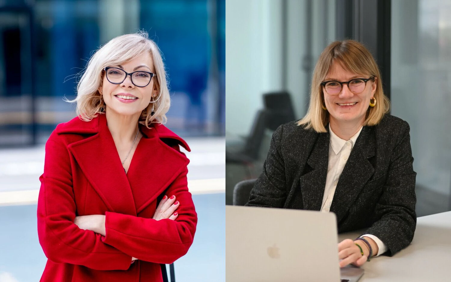 Ramutė Alchenavičiūtė, verslo koučingo specialistė, antreprenerystės mokytoja (karėje), Aušra Lingytė, IT projektų vadovė. VŽ koliažas