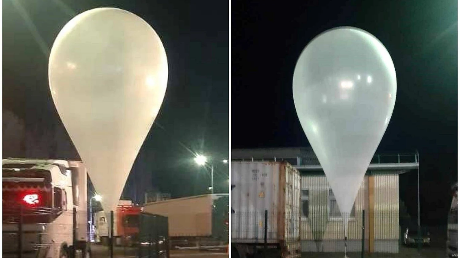 Kontrabandiniai balionai. VSAT nuotr.