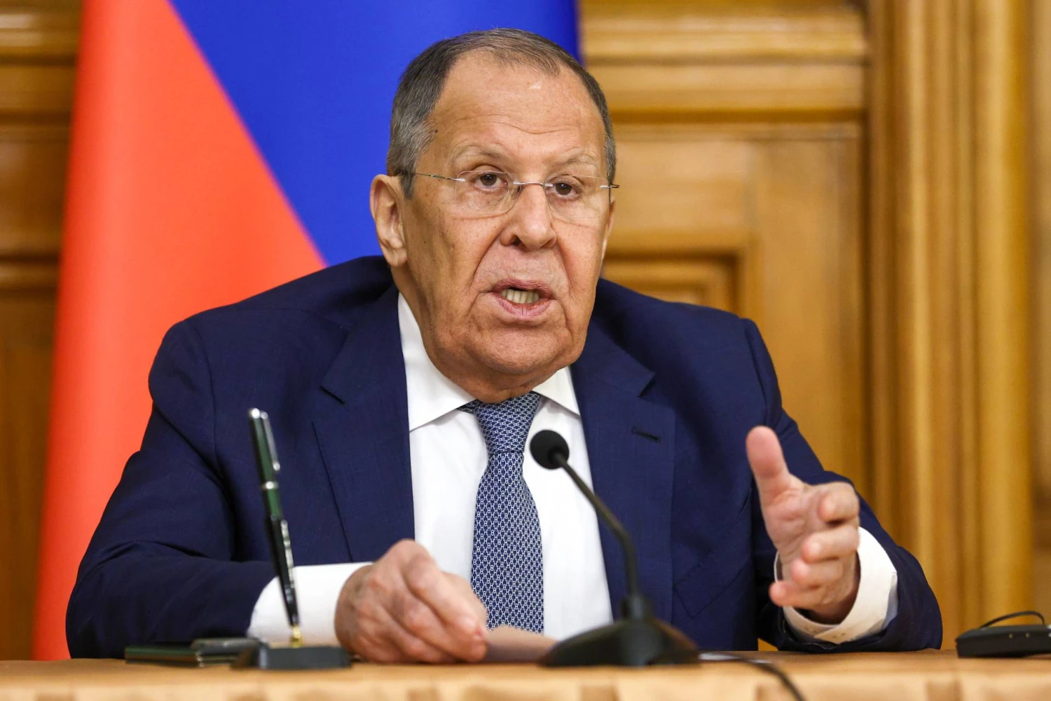 Sergejus Lavrovas, Rusijos užsienio reikalų ministras. Sergejaus Bulkino („ZUMA Press Wire“ / „Scanpix“) nuotr. 