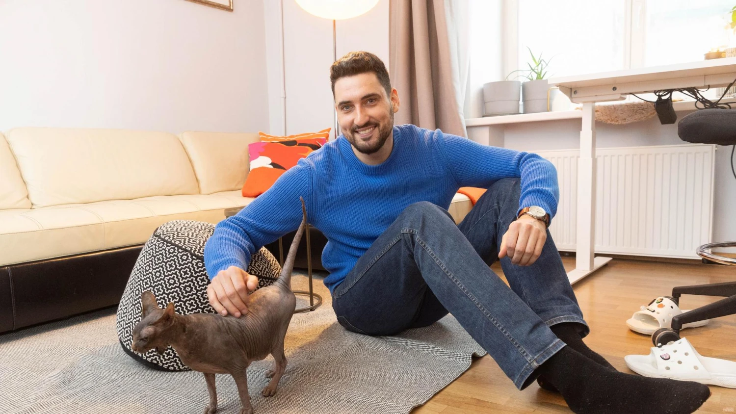 Deividas Celencevičius, vienas iš augintinių priežiūros paslaugų startuolio „Boop“ įkūrėjų ir vadovas. Juditos Grigelytės (VŽ) nuotr.