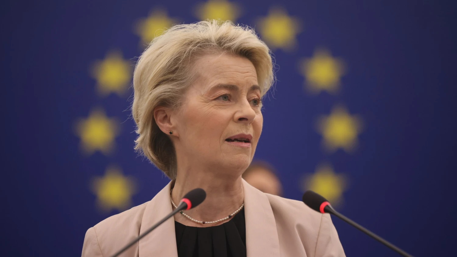 Europos Komisijos vadovė Ursula von der Leyen. Philippo von Ditfurtho („dpa“ / „Scanpix“) nuotr. 