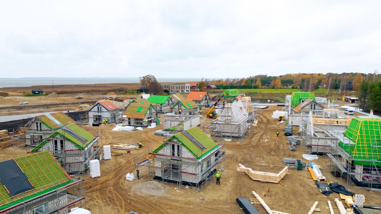 „Vėjo miestelio“ projekto statybos. Bendrovės nuotr.