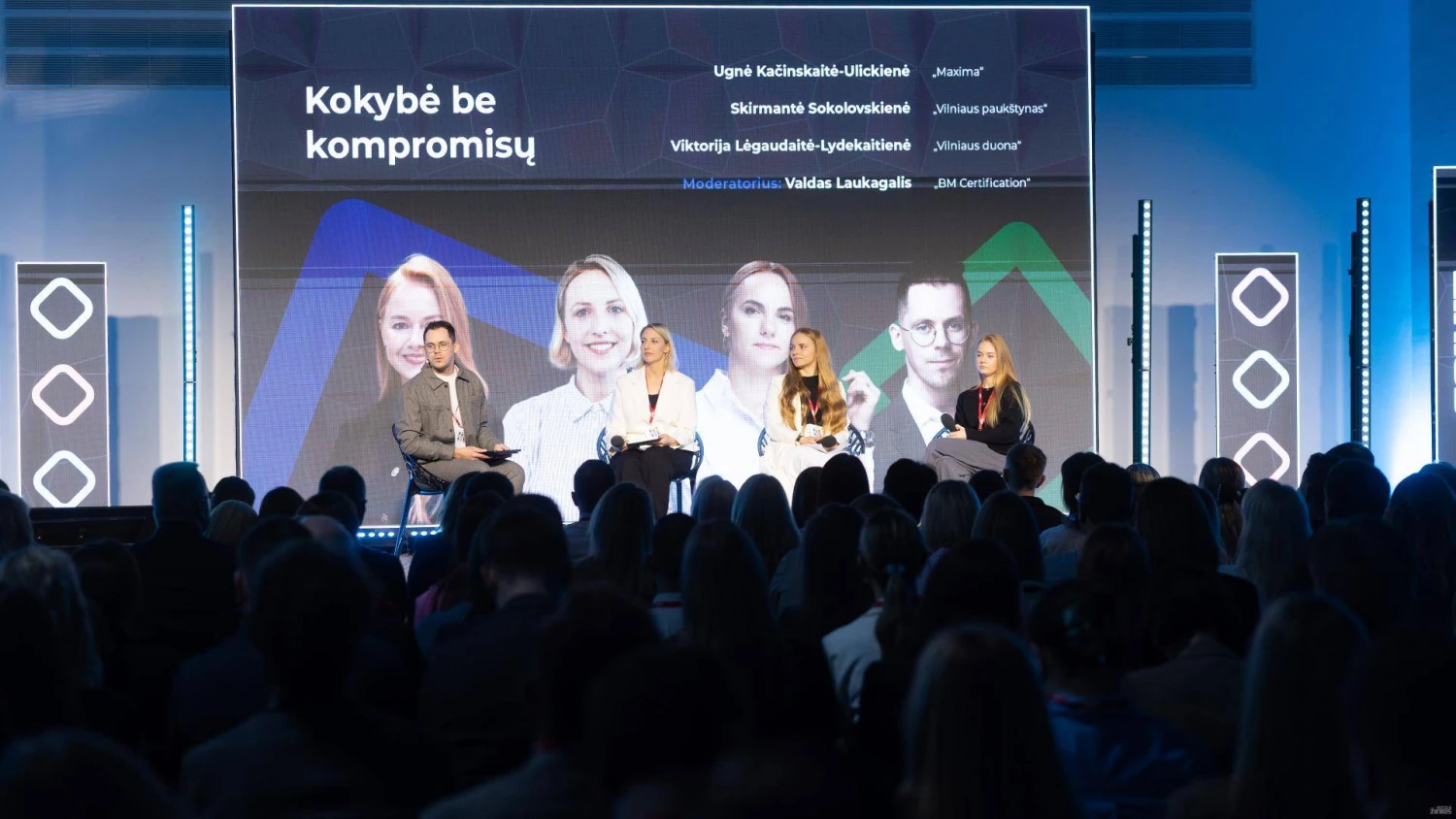 Prekybos festivalis „RETAIL 2025”. Diskusija „Kokybė be kompromisų„. Vladimiro Ivanovo (VŽ) nuotr.