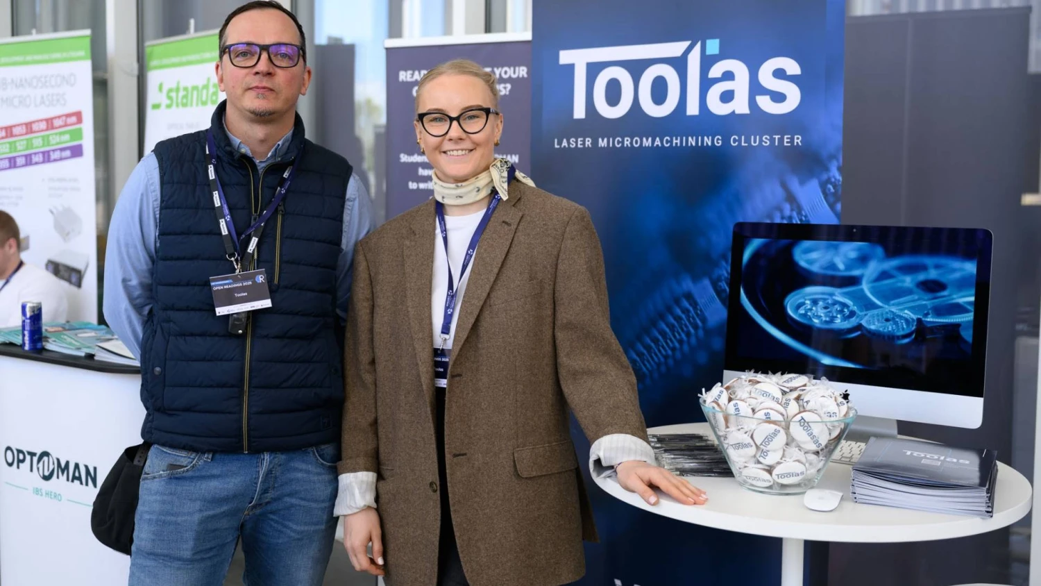 Titas Gertus, „Toolas“ klasterio vadovas ir Visorių informacinių technologijų parko rinkodaros vadovė Šarūnė Steiblytė.