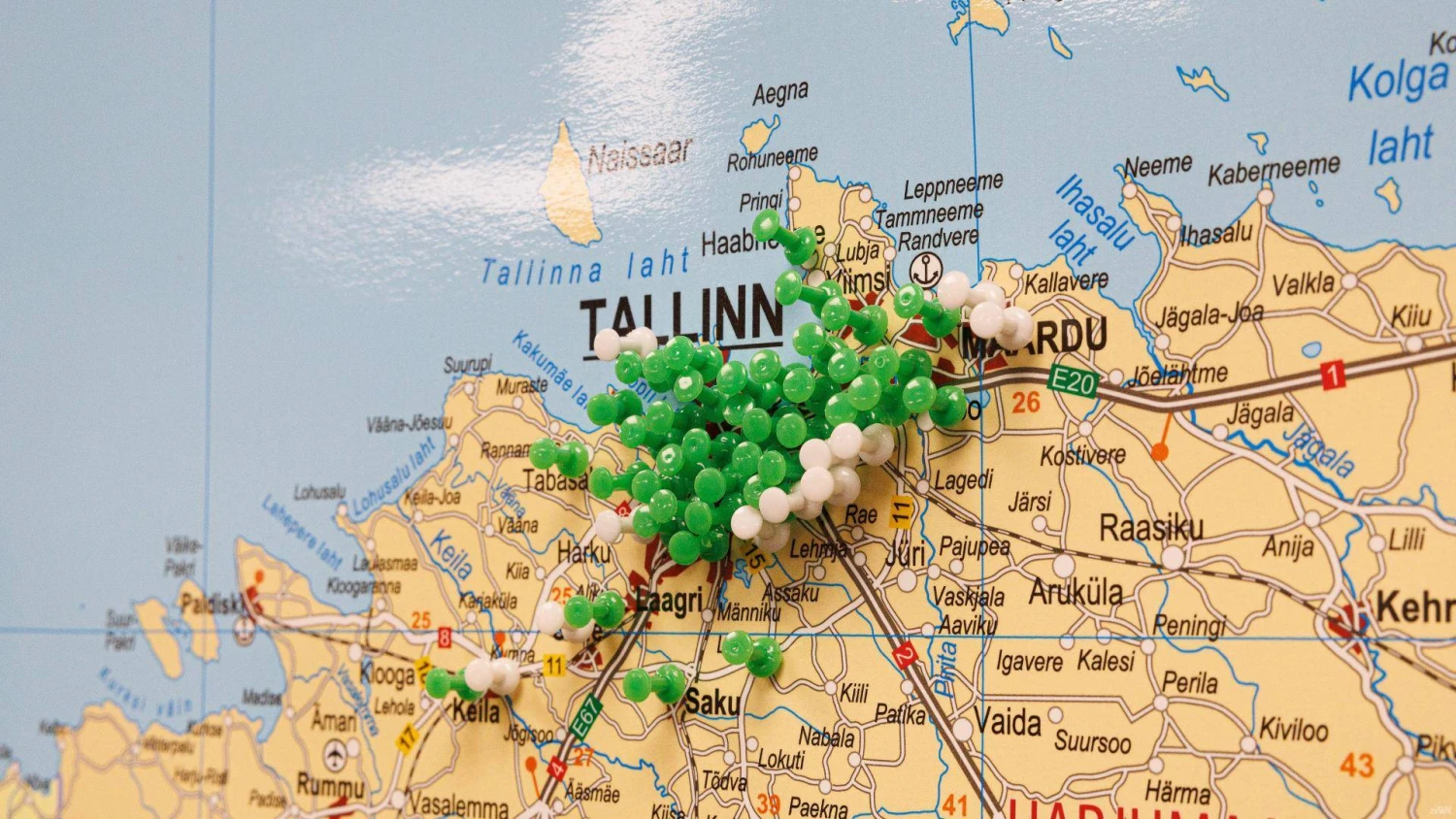 Estijos žemėlapis. Vladimiro Ivanovo (VŽ) nuotr.