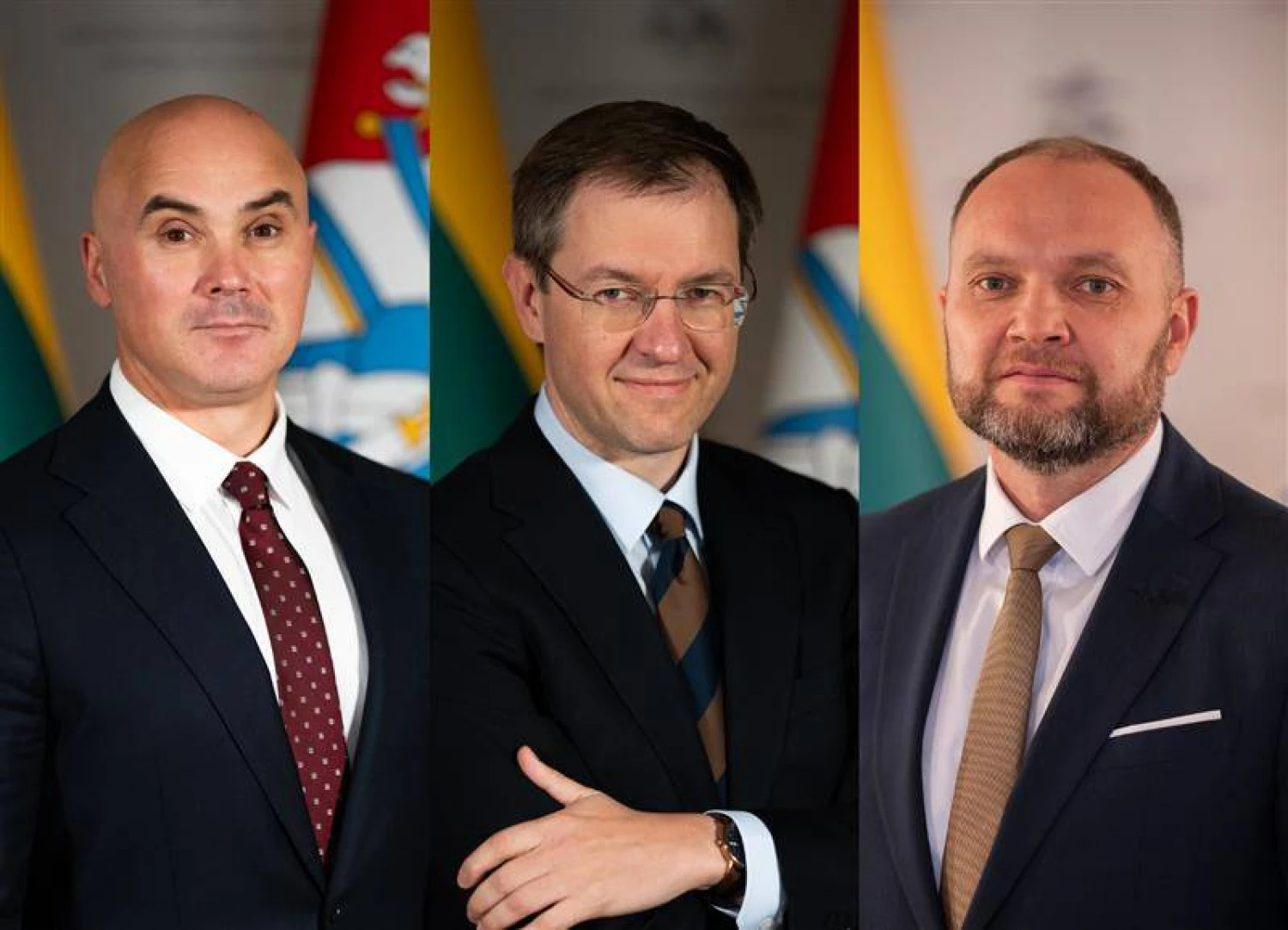 KAM viceministrai (iš kairės): T. Godliauskas, K. Aleksa ir B. Bieliauskas. KAM nuotr.